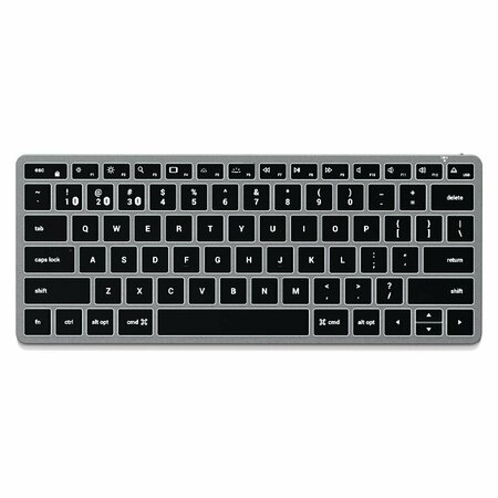 SATECHI Slim X1 Bluetooth Backlit Keyboard, Space Gray ST-BTSX1M